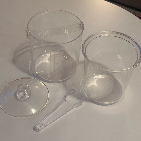 Personalized Monogram Initial Letter E Acrylic I’ve Bucket and Tongs - Picture 3 of 4